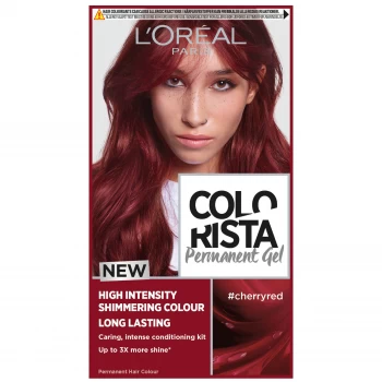Image of LOreal Colorista Cherry Red Permanent Gel Hair Dye, 5.6 Cherry