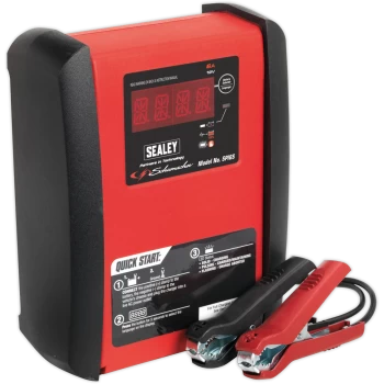 Image of Sealey SPI6S Intelligent Vehicle Battery Charger 12v