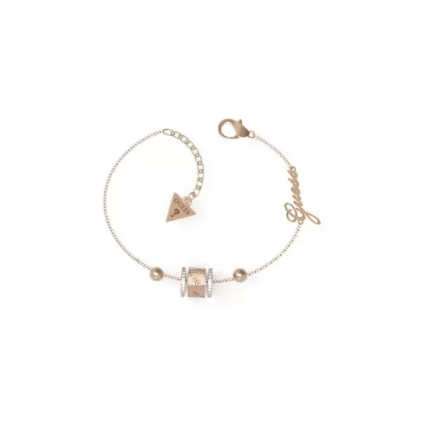 Image of Rose Gold Plated Crystal 4G Logo Band UBB01163RGL