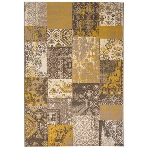 Image of Asiatic Revive Rug - 170 x 120cm - Ochre Squares