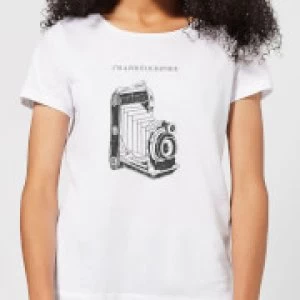 Image of Photography Vintage Scribble Womens T-Shirt - White - 5XL
