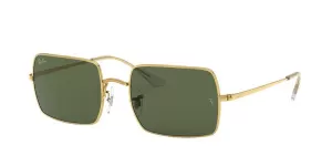 Image of Ray-Ban 0Rb1969 Rectangle Sunglasses - Gold
