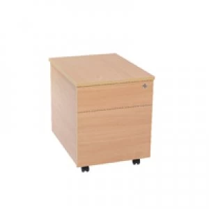 Image of Jemini 2 Drawer Bavarian Beech Mobile Pedestal KF73516