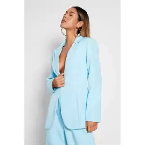 Image of I Saw It First Aqua Blue Premium Single Breasted Blazer - Blue