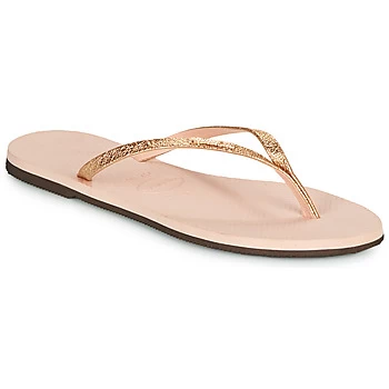 Image of Havaianas YOU SHINE womens Flip flops / Sandals (Shoes) in Pink / 3,4 / 5,39 / 40,7.5,1 / 2 kid,5,8,3 / 4,6 / 7