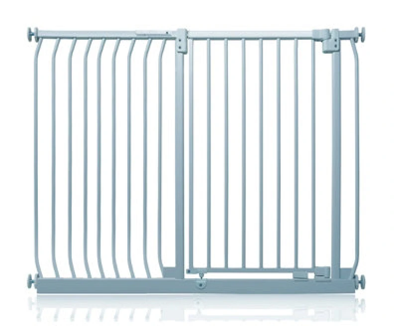 Image of Safetots Extra Tall Elite Safety Gate, 134Cm - 143Cm, Matt Grey, Extra Tall 96.8Cm In Height, Pressure Fit Stair Gate