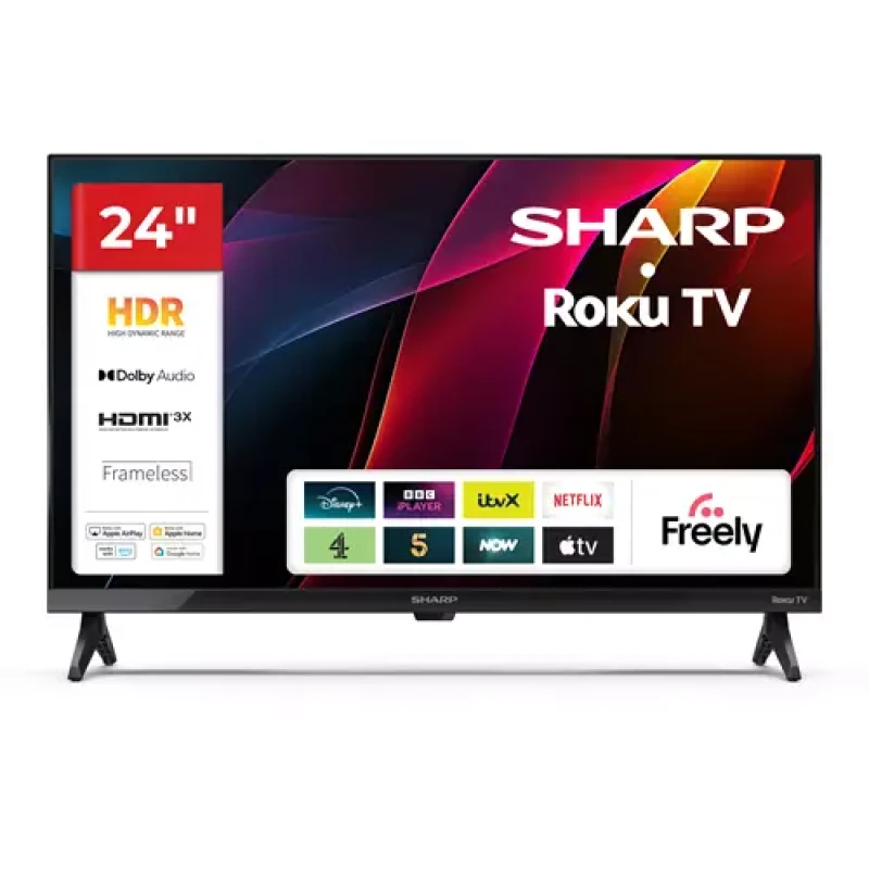Image of Sharp Sharp 24HD2225K 24" HD Ready Smart Roku TV 1T-C24HD2225KB