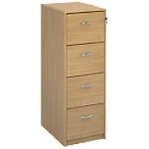 Image of Dams International Filing Cabinet Deluxe Executive Brown 480 x 650 x 1,360 mm