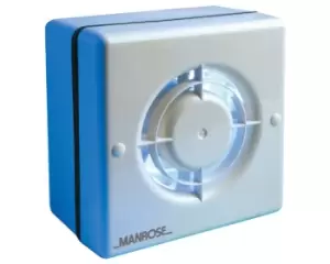 Image of Manrose 120mm (5) Axial Extractor Window Fan with Pullcord - WF120P