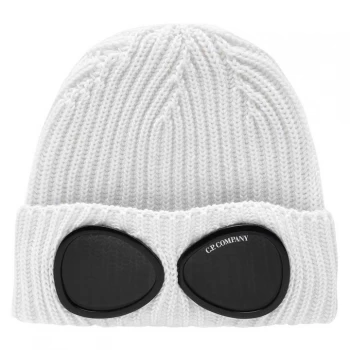 Image of CP COMPANY Goggle Knit Hat - White 103