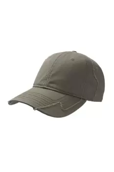 Image of Hurricane Weathered 6 Panel Cap With Raw Edges