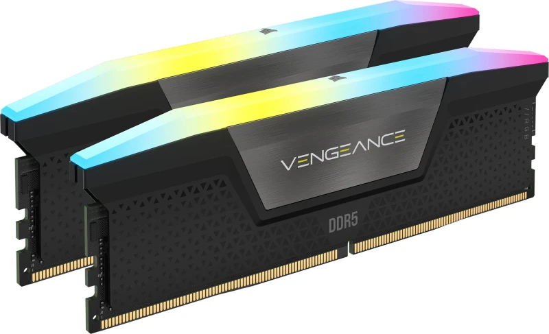 Image of Corsair Vengeance RGB CMH32GX5M2B6000C38 memory module 32GB 2 x 16GB DDR5 288-pin DIMM CMH32GX5M2B6C38