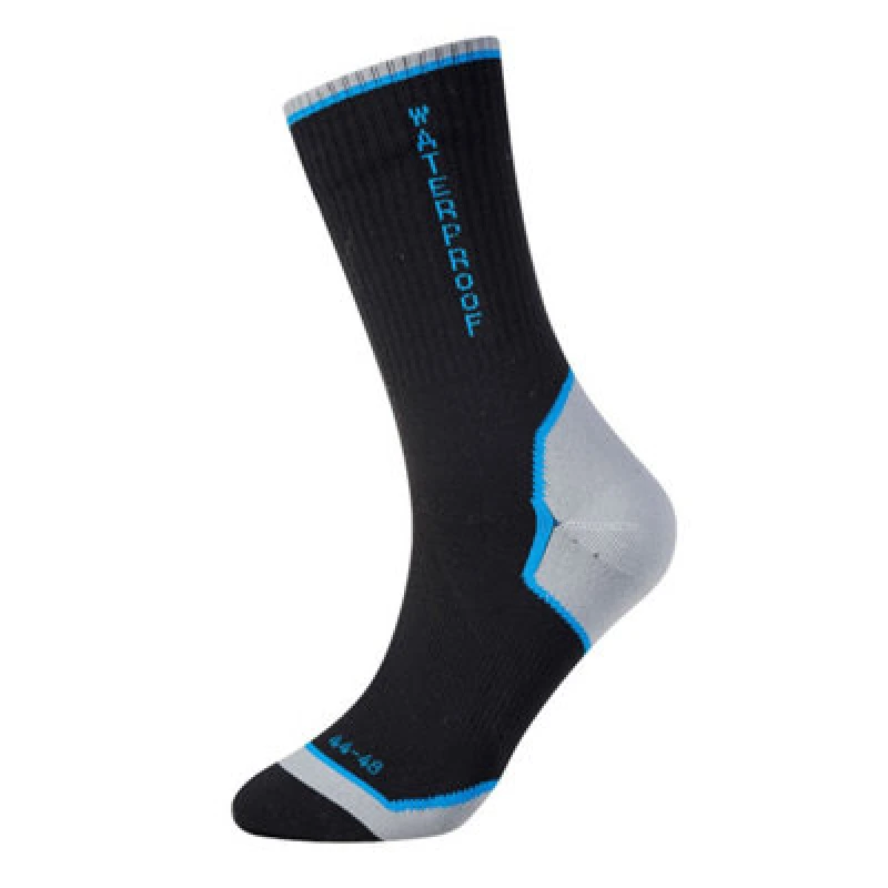 Image of Portwest Performance Waterproof Socks SK23BKR39-43 Colour: Black