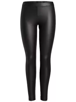 Image of PIECES Shiny Leggings Women Black
