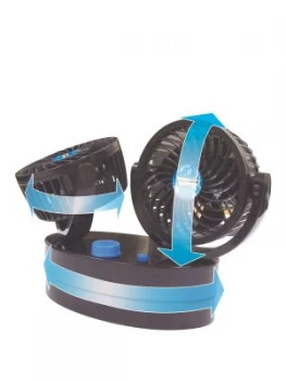 Image of Streetwize Accessories Twin Oscillating Car Fan