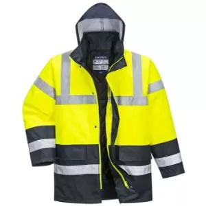 Image of Portwest - S466YER6XL - sz 6XL Hi-Vis Contrast Traffic Jacket - Yellow - Yellow