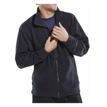Image of FLEECE JKT NAVY S - Navy Blue - Click