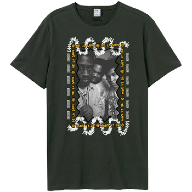 Image of Amplified Amplified Men Core Photo De La Soul T-Shirt in Charcoal Size: X-Small Charcoal XS Male 5063750912080