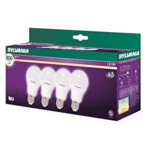 Image of Sylvania LED E27 8.5W Vintage Lamp - 4 Pack
