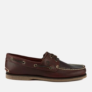 Image of Timberland Mens Classic 2-Eye Boat Shoes - Rootbeer Smooth - UK 8