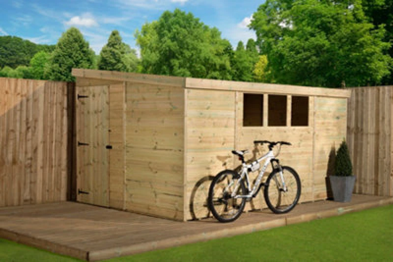 Image of Empire Sheds Empire 3000 Pent 9X4 Pressure Treated Tongue And Groove Wooden Garden Shed Door Left Side Panel (9' X 4' / 9ft X 4ft) (9X4)