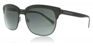 Image of Burberry BE4232 Sunglasses Black Rubber/Matte Black 346487 56mm