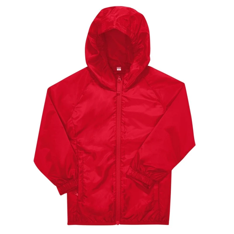 Image of B&C Reset Windbreaker in Red Size: 12-13 Years Red Unisex 12-13 Years
