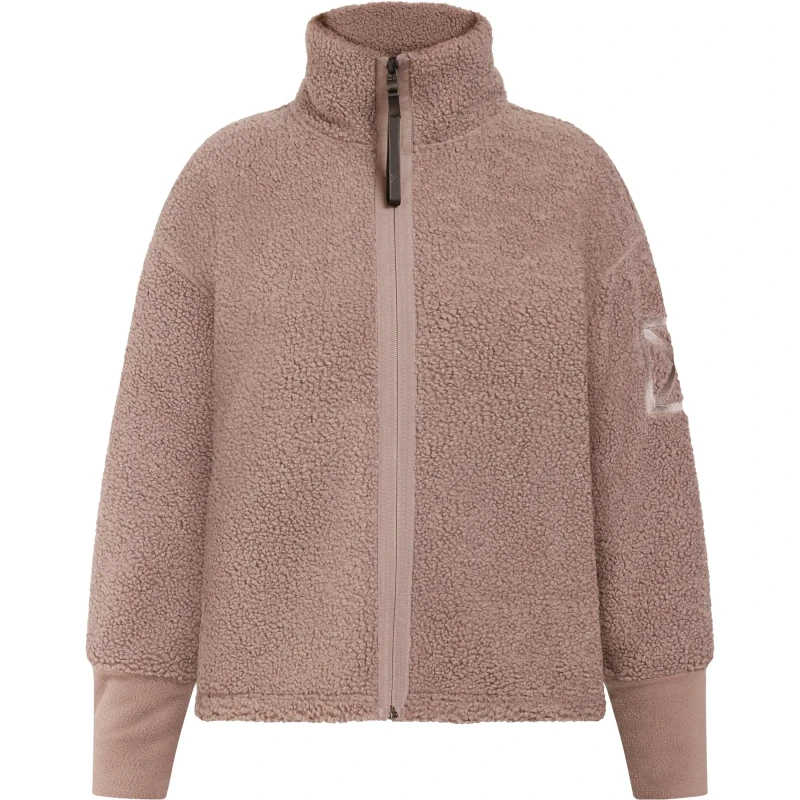 Image of Womens full-zip fleece Didriksons Mella Marron Female 38