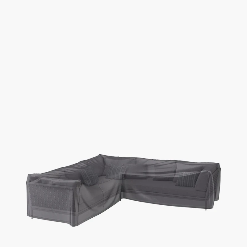 Image of Ruma AeroCover Outdoor L-Shaped Sofa Left Hand W355xW275xD100xH70 in Dark Grey Size: 1 Pack Dark Grey Unisex 1 Pack