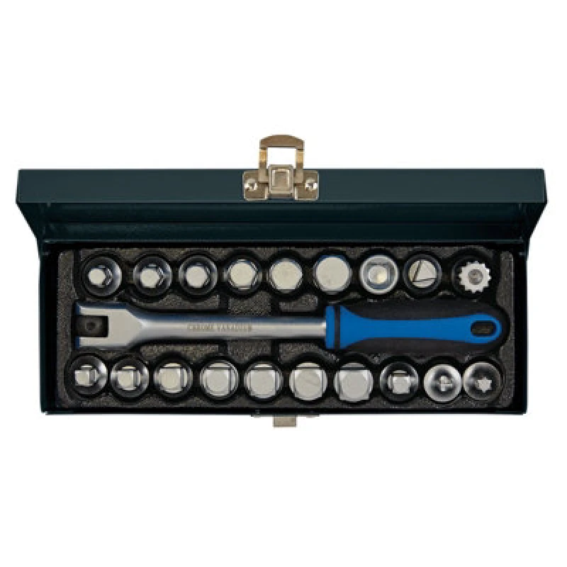 Image of Draper 20 Piece 3/4" Drive Oil Drain Sump Plug Key Set 12396 Drive: 3/4"