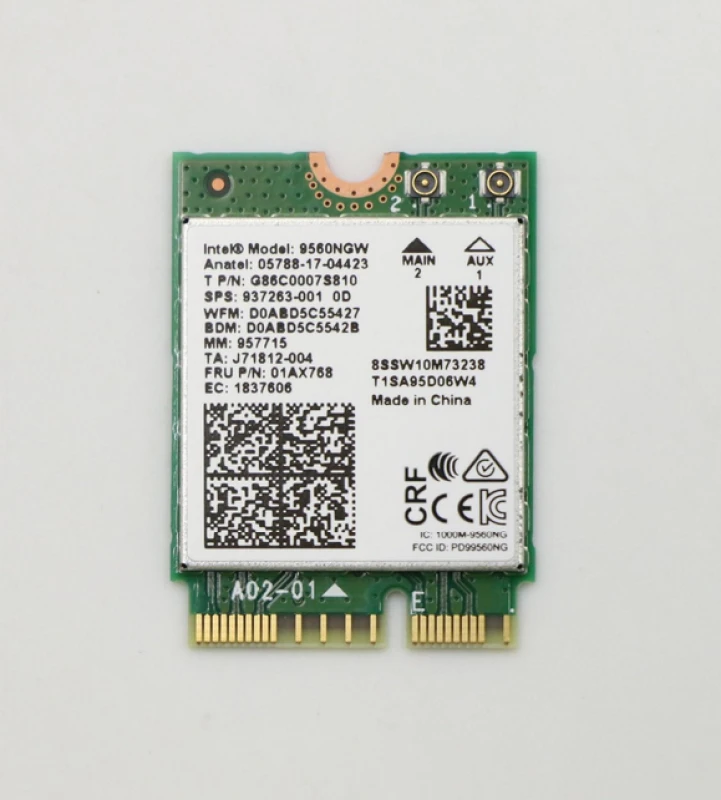 Image of Lenovo Wireless.CMB.IN.9560 NV M2 +BT5.0 WLAN card