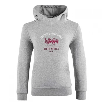 Image of Canterbury British and Irish Lions Graphic Hoodie Junior - Grey/Red