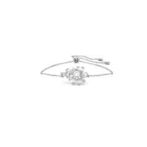 Image of Gema Flower White Rhodium Plated Bracelet 5644684