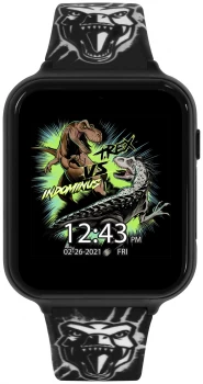 Image of Disney Jurassic Park Kids Black Silicone Strap Smart Watch