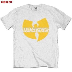 Image of Wu-Tang Clan - Logo Kids 9 - 10 Years T-Shirt - White