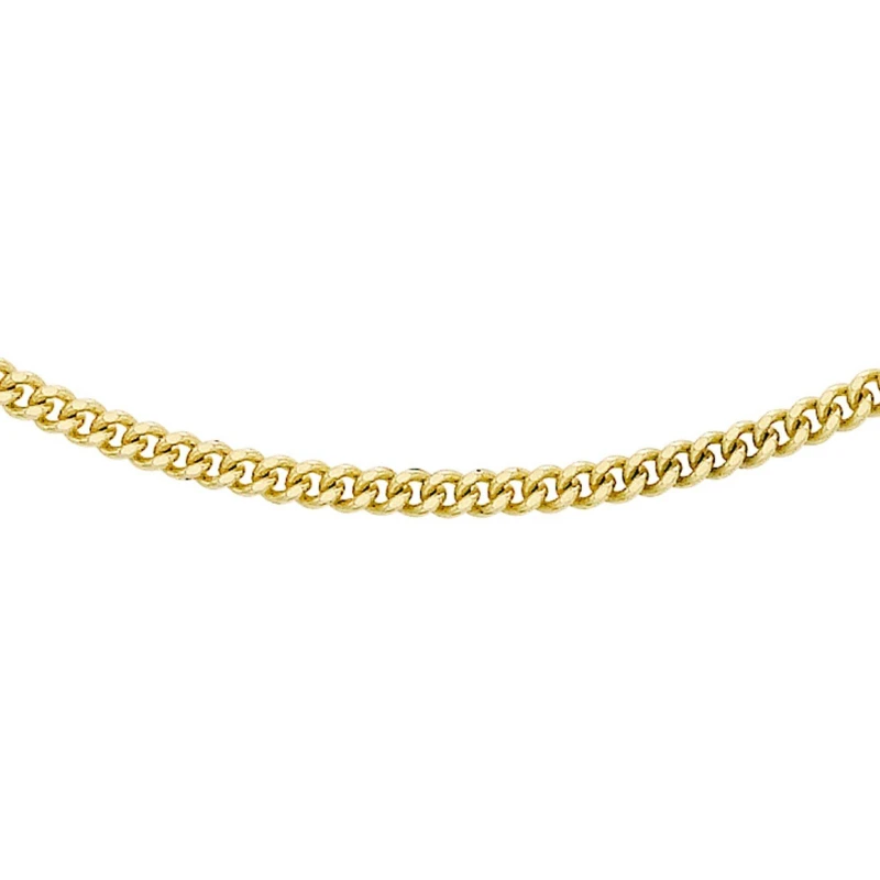 Image of Be You 9ct Gold Curb Chain Gold female 16inch