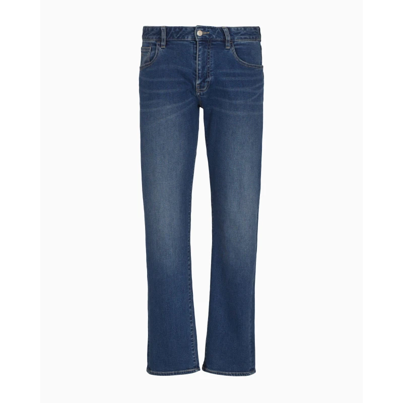 Image of Armani Exchange Mens Slim Fit Jeans Mid Wash male 38W R