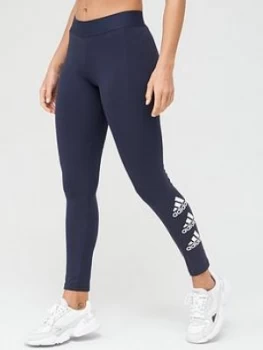 Image of Adidas Stacked Leggings - Navy