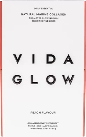 Image of Vida Glow Daily Essential Natural Marine Collagen Sachets 30 x 3g Peach