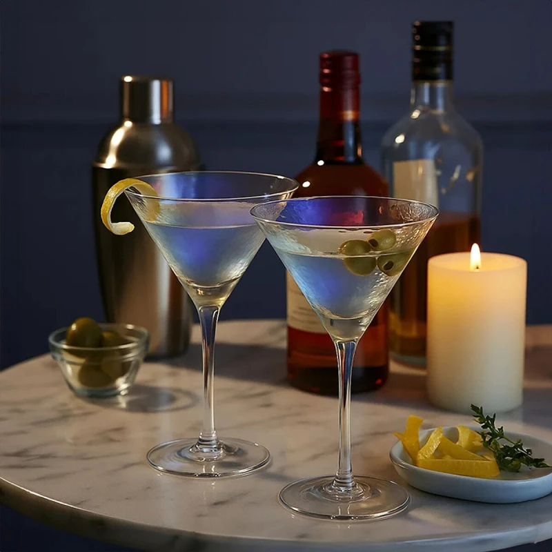 Image of Premier Housewares Aurora Set Of Two Cocktail Glasses Clear