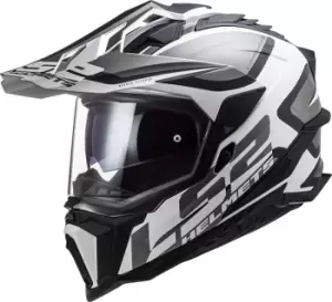 Image of LS2 MX701 Explorer HPFC Alter Motocross Helm, black-white, Size S, black-white, Size S