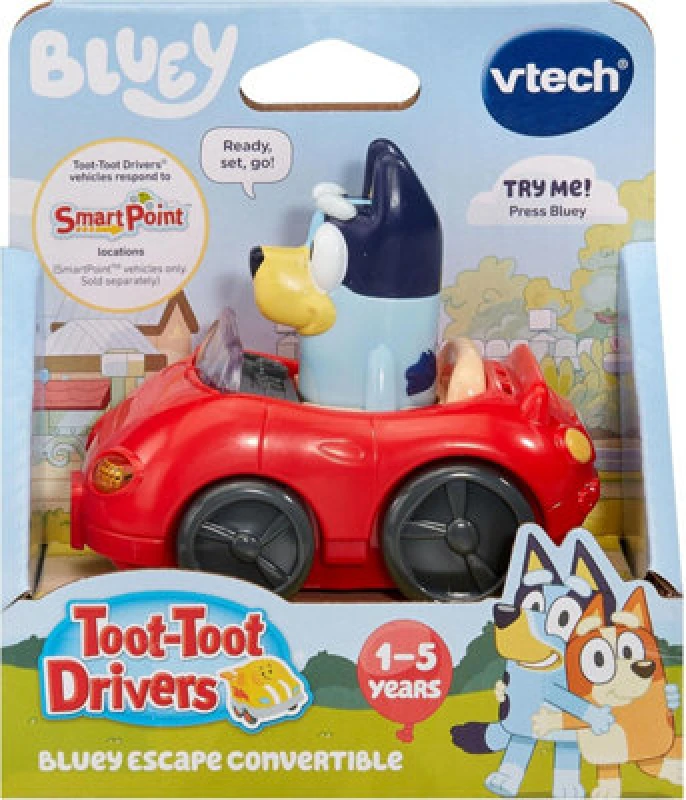 Image of Vtech Drivers Bluey Escape Convertible Interactive Toddler Toy