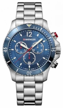 Image of Wenger Seaforce Chrono Blue Dial Stainless Steel Watch