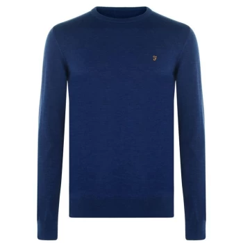 Image of Farah Mullen Wool Jumper - Peony Marl 496