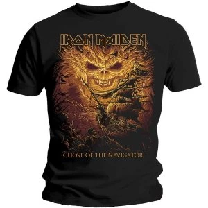 Image of Iron Maiden - Ghost of the Navigator Unisex Medium T-Shirt - Black
