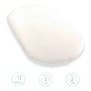 Image of Clair de Lune Natural Bamboo Bedside Crib Mattress - White/Cream