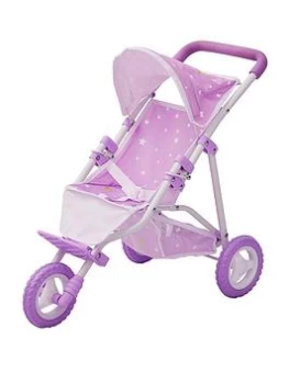 Image of Teamson Kids Olivia'S Little World - Twinkle Stars Baby Doll Jogging Stroller