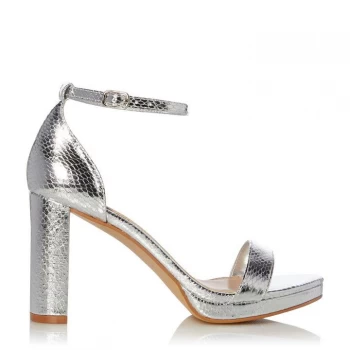 Image of Head Over Heels Madina Heeled Sandals - Silver 383