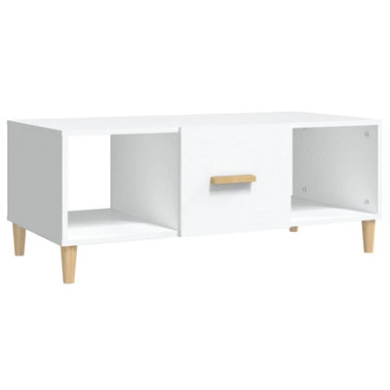 Image of Vidaxl Coffee Table White 102X50X40 Cm Engineered Wood, White 812690