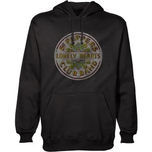Image of The Beatles - Sgt Pepper Unisex Large Pullover Hoodie - Black